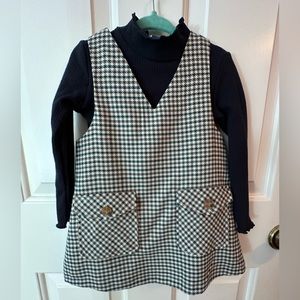 NWT Mayoral Houndstooth Dress and Top Set